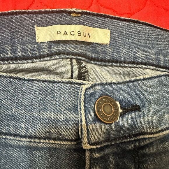 💚 A18 Pacsun HighRise Jegging . High stretch blue jean. - Picture 4 of 7